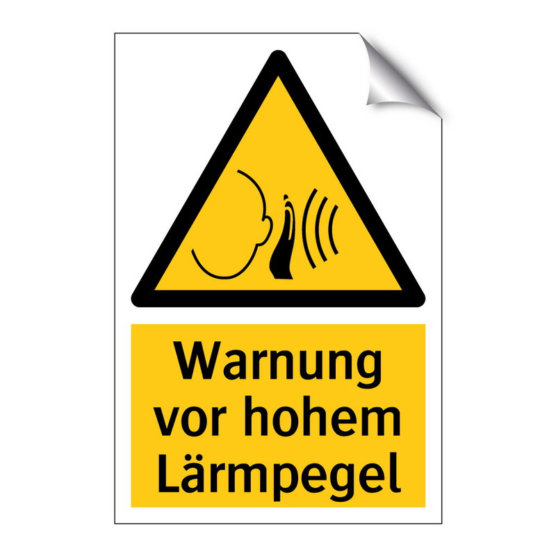 Warnung vor hohem Lärmpegel