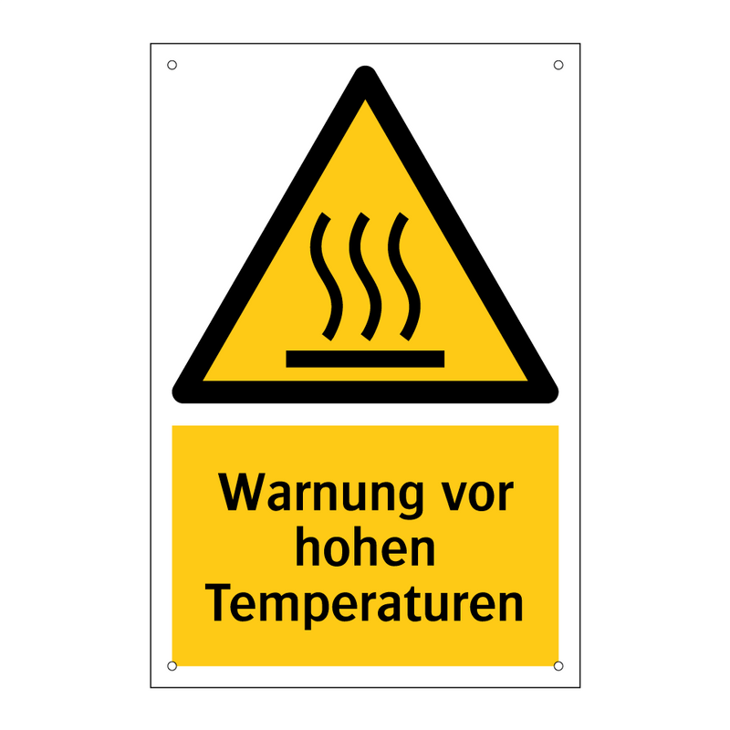 Warnung vor hohen Temperaturen