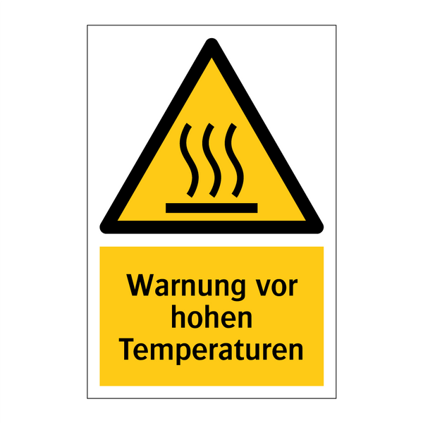 Warnung vor hohen Temperaturen