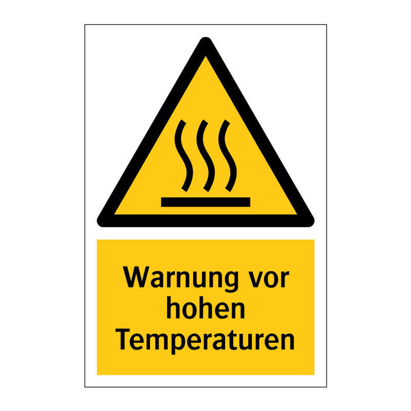 Warnung vor hohen Temperaturen
