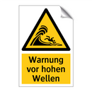 Warnung vor hohen Wellen