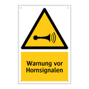 Warnung vor Hornsignalen