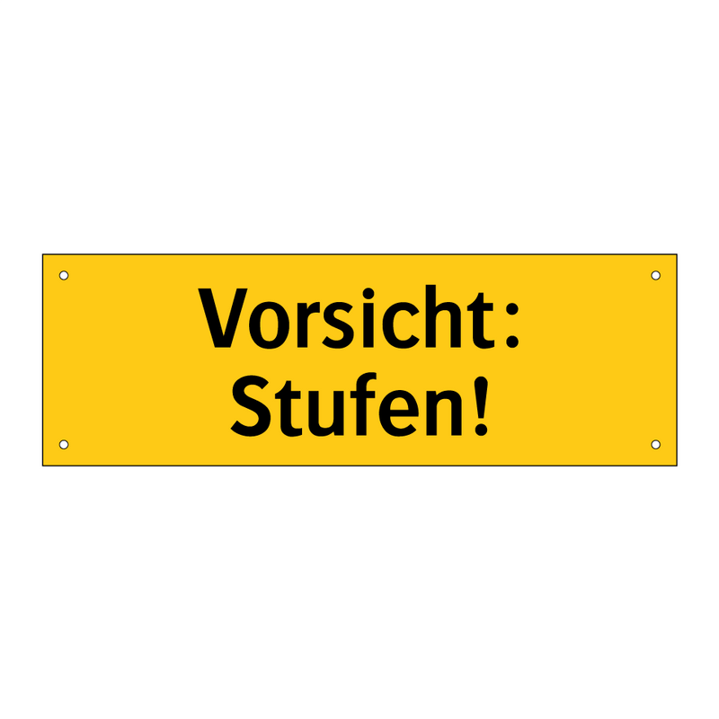Vorsicht: Stufen!