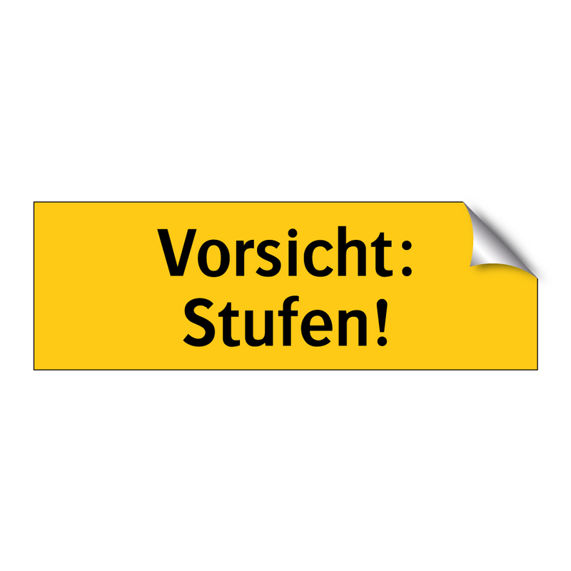 Vorsicht: Stufen!
