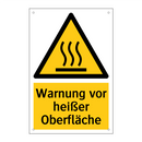 Warnung vor heißer Oberfläche