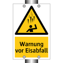 Warnung vor Eisabfall