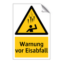 Warnung vor Eisabfall