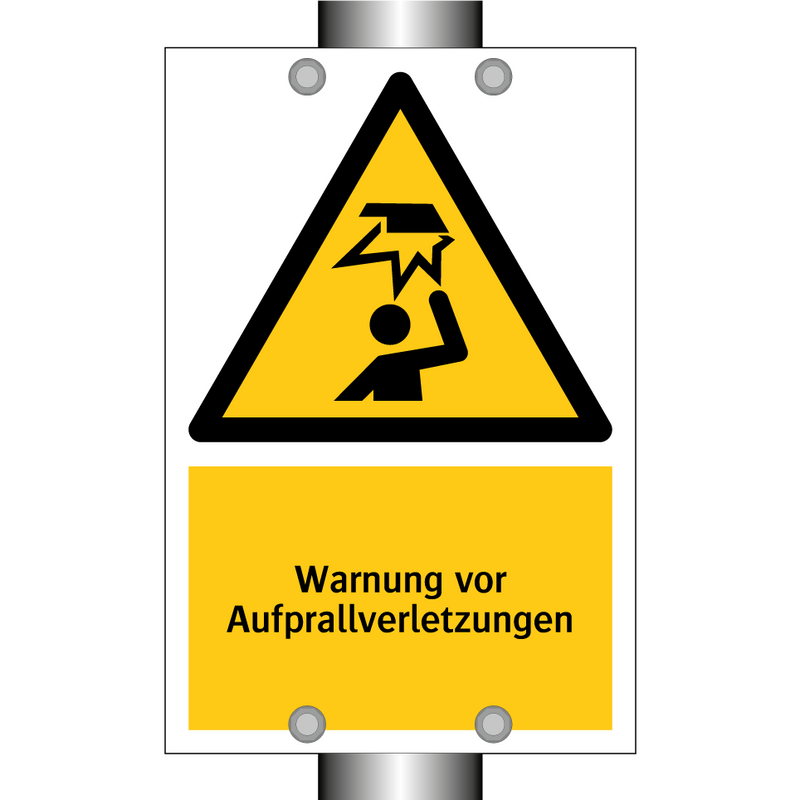Warnung vor Aufprallverletzungen