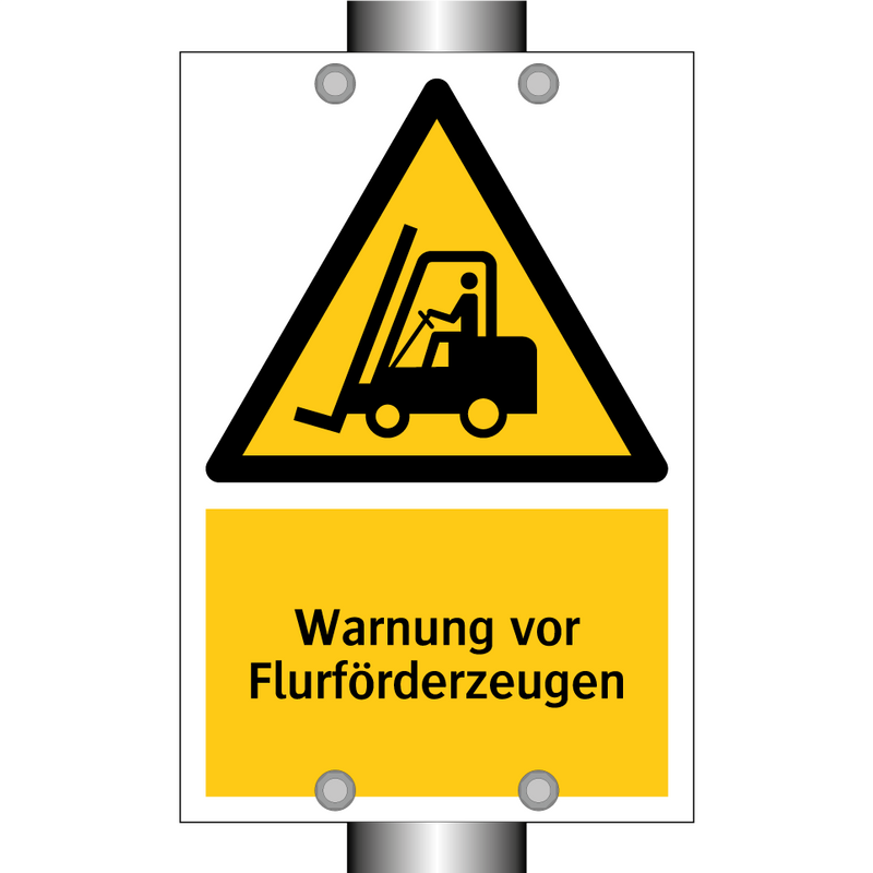 Warnung vor Flurförderzeugen