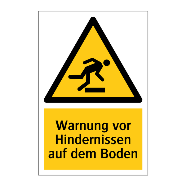 Warnung vor Hindernissen auf dem Boden
