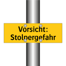 Vorsicht: Stolpergefahr