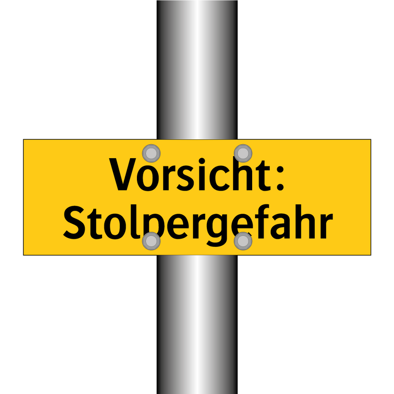 Vorsicht: Stolpergefahr