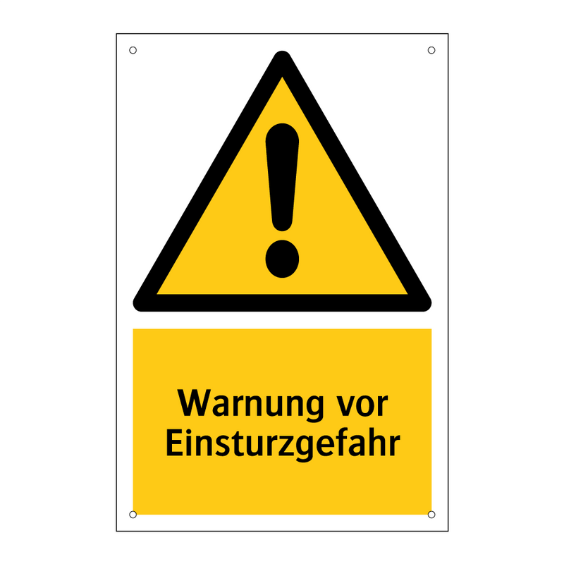Warnung vor Einsturzgefahr
