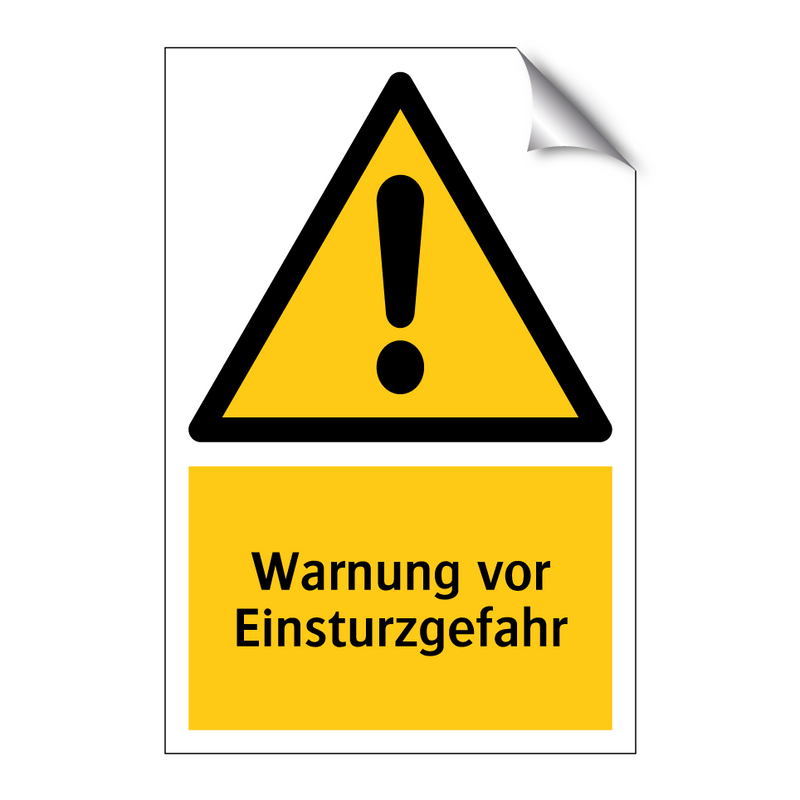 Warnung vor Einsturzgefahr