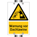 Warnung vor Dachlawine