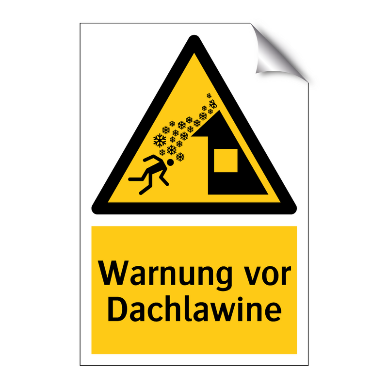 Warnung vor Dachlawine