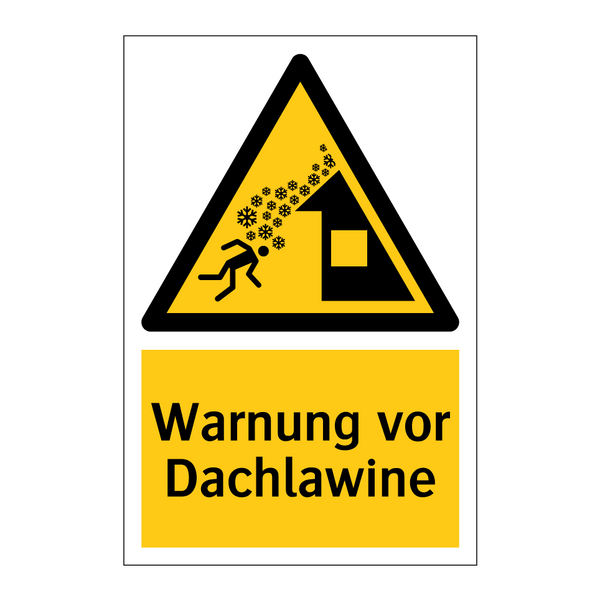 Warnung vor Dachlawine