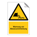 Warnung vor Abwassereinleitung