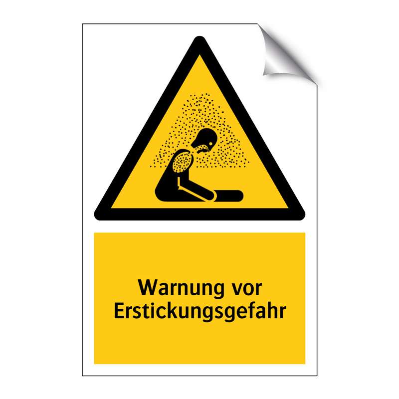 Warnung vor Erstickungsgefahr