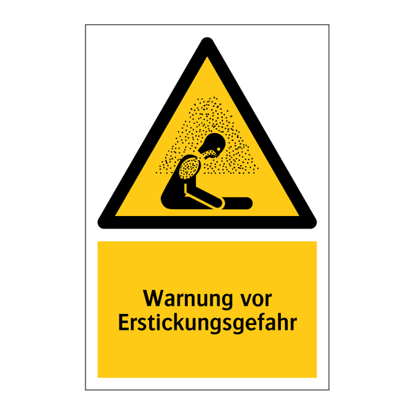 Warnung vor Erstickungsgefahr