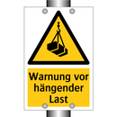 Warnung vor hängender Last