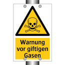 Warnung vor giftigen Gasen