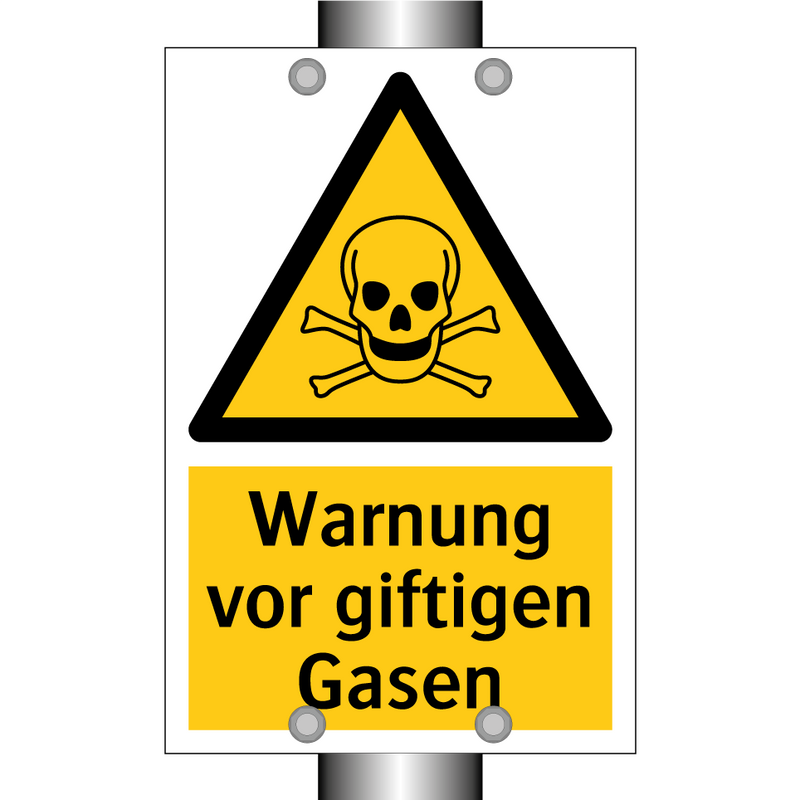 Warnung vor giftigen Gasen