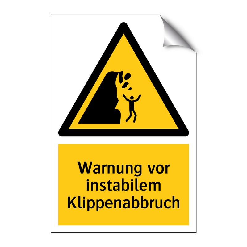 Warnung vor instabilem Klippenabbruch