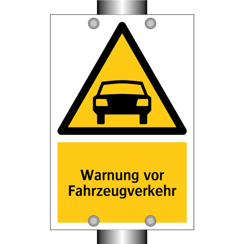Warnung vor Fahrzeugverkehr