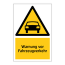 Warnung vor Fahrzeugverkehr