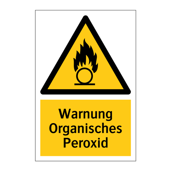 Warnung Organisches Peroxid