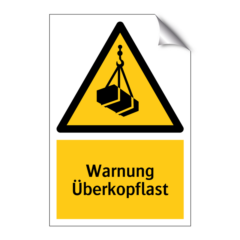 Warnung Überkopflast