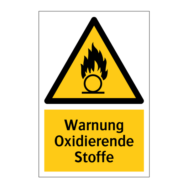 Warnung Oxidierende Stoffe