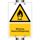 Warnung Sauerstofflagerung