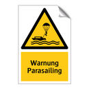 Warnung Parasailing