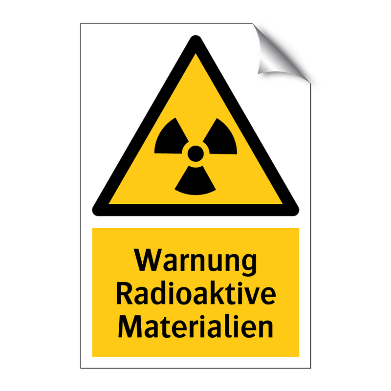 Warnung Radioaktive Materialien