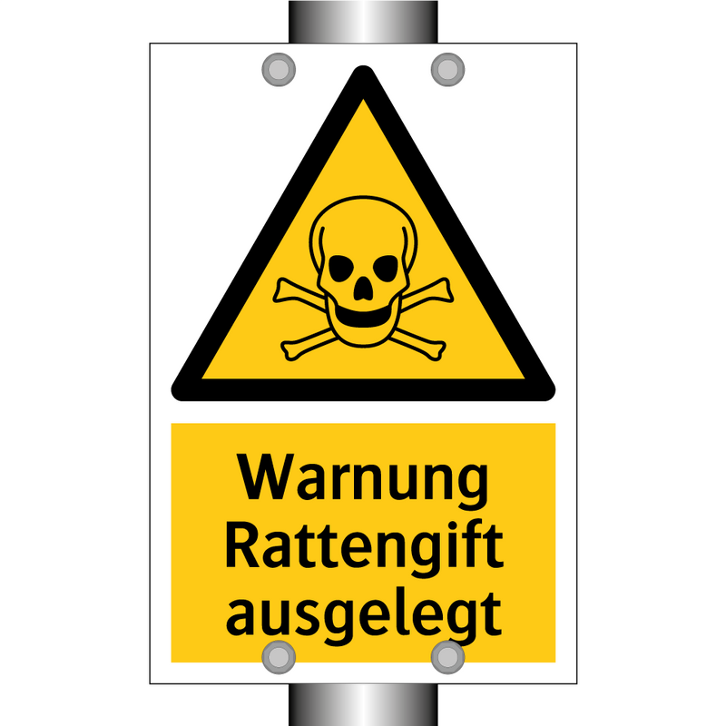 Warnung Rattengift ausgelegt