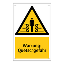 Warnung: Quetschgefahr