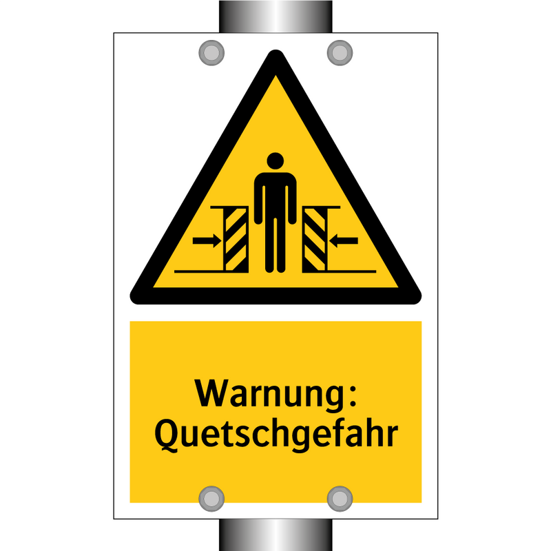 Warnung: Quetschgefahr
