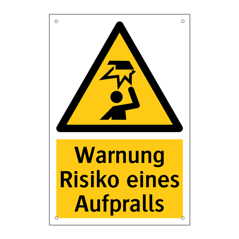 Warnung Risiko eines Aufpralls