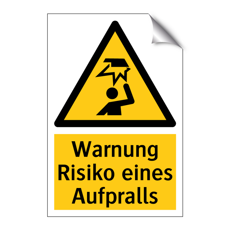 Warnung Risiko eines Aufpralls