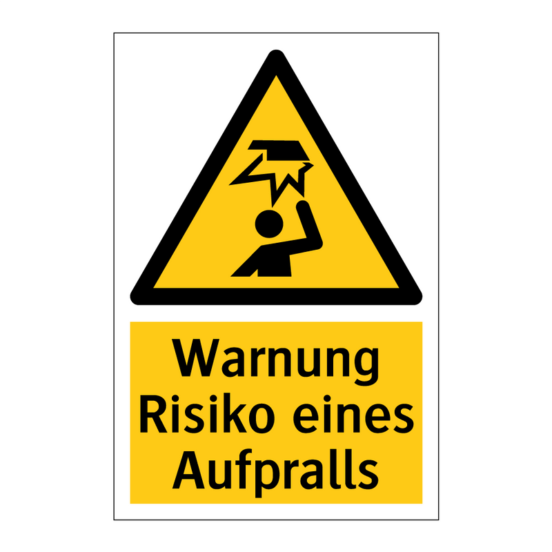 Warnung Risiko eines Aufpralls