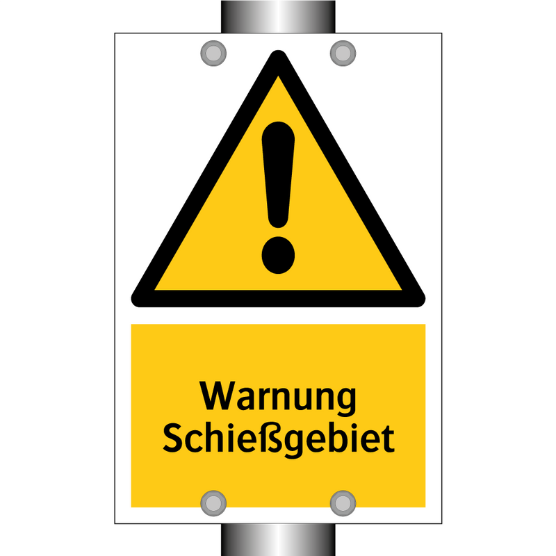 Warnung Schießgebiet