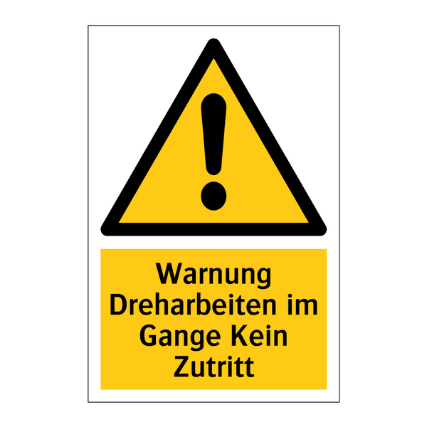 Warnung Dreharbeiten im Gange Kein Zutritt