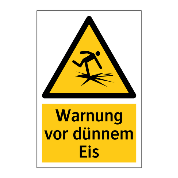 Warnung vor dünnem Eis