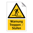 Warnung Treppen / Stufen