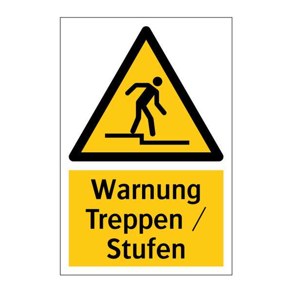 Warnung Treppen / Stufen