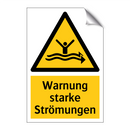 Warnung starke Strömungen
