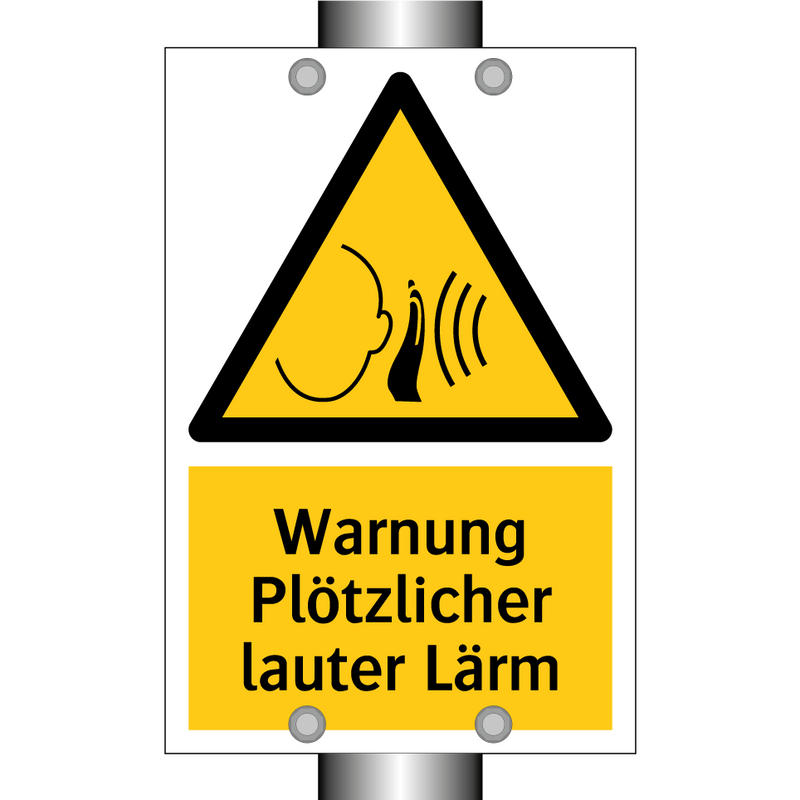 Warnung Plötzlicher lauter Lärm