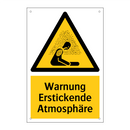 Warnung Erstickende Atmosphäre